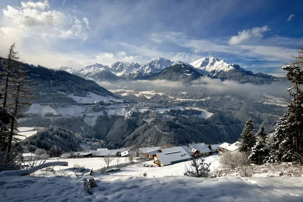 Vista panorâmica de Wildspitze, Tirol Alps, Áustria — Fotografia de Stock