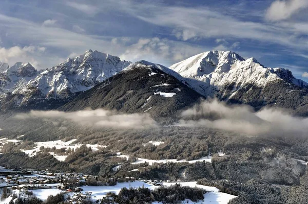 Panoramatický výhled na Wildspitze, Tyrolské Alpy, Rakousko — Stock fotografie