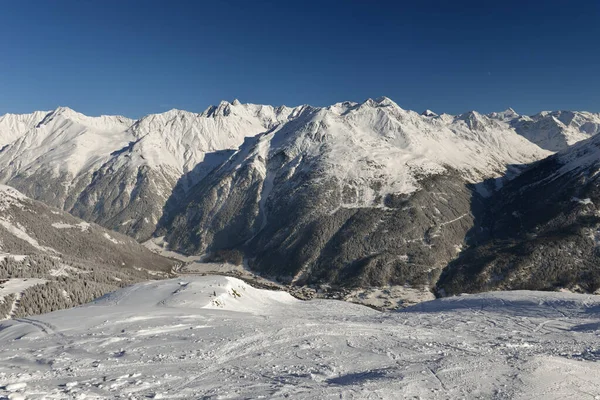 Wunderschöne Winterlandschaft in Sölden, Österreich — Stockfoto