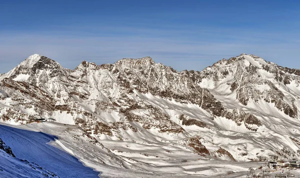 Skigebiet am Stubaier Gletscher in Tirol, Österreich — Stockfoto