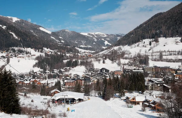 Área de esqui St. Oswald Bad Kleinkircheim em Caríntia Áustria — Fotografia de Stock
