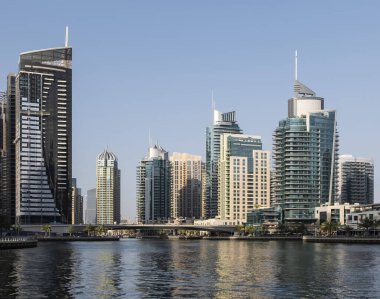 Dubai, Birleşik Arap Emirlikleri, Mayıs 2019 Dubai marinasının güzel manzarası. Uae