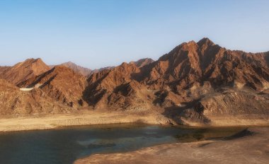 Hatta Baraj Gölü sahne içinde Doğu Dubai, Birleşik Arap Emirlikleri