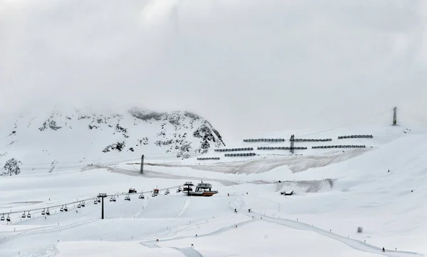 Racines-Jaufen Kayak Merkezi, Trentino, İtalya, Kış Dolomiten Alpleri — Stok fotoğraf