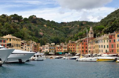 Eylül günü Portofino, Liguria, İtalya