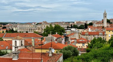 Roma zaman arenada pula, ayrıntı, Hırvatistan. UNESCO Dünya Mirası.