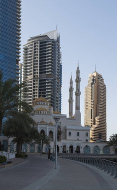 Dubai, Birleşik Arap Emirlikleri, Mayıs 2019 Dubai marinasının güzel manzarası. Uae