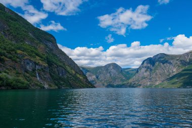 Flom Flam ve Aurlandsfjord - unesco, Norveç 'teki doğal miras sahasında görev aldı. Temmuz 2019