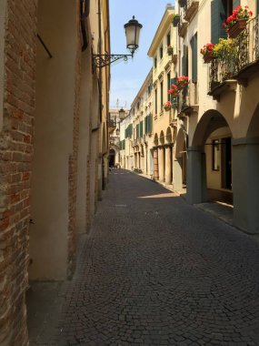 Padua Padova, Veneto, İtalya 'daki sokak atari salonu..