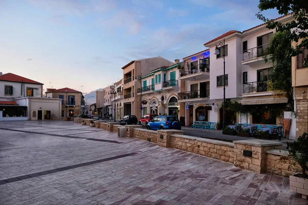 Beautiful evening in Larnaka, Cyprus. — Stock Photo, Image