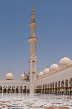Şeyh Zayed Büyük Cami. Abu-Dabi, Uae. Mayıs 2019