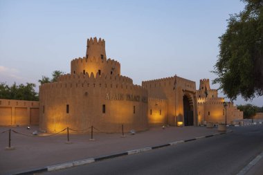 Al Jahili fort in Al Ain, Emirate of Abu Dhabi. May 2019 clipart