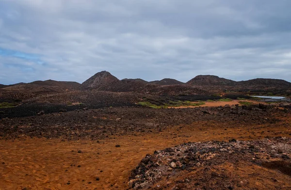 西班牙洛沃斯岛 2017年3月15日 洛沃斯岛 Isla Lobos 洛沃斯岛 是一个位于弗尔特文图拉科拉廖岛海岸外的火山岛 — 图库照片