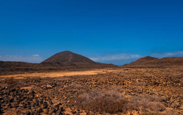 Panorama Mountain Vista Caldera Lobos Canaries Canary Islands Spain October — Stock Photo, Image