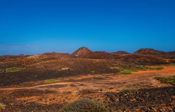 洛沃斯岛 西班牙 2019年10月 洛沃斯岛 Isla Lobos Lobos Island 是位于弗尔特文图拉科拉廖岛海岸外的一个基本上未被发现的火山岛 — 图库照片
