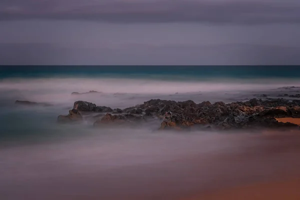 Fernsicht Auf Den Strand Playa Del Dormidero Oder Playa Viejo — Stockfoto