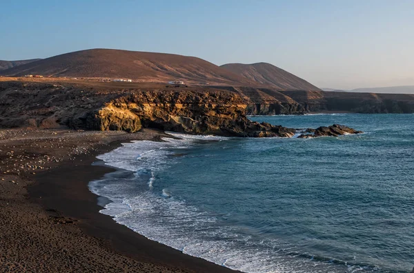 Ajuy Παραλία Στο Fuerteventura Islans Ηλιοβασίλεμα Canary Ισπανία Οκτώβριος 2019 — Φωτογραφία Αρχείου