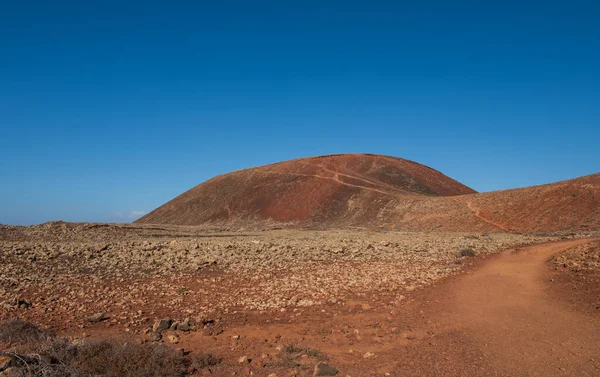Nortern Fuerteventura Vista Sobre Cráter Volcánico Calderón Hondo Octubre 2019 — Foto de Stock
