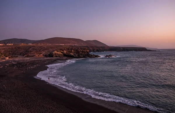 Ajuy Strand Fuerteventura Islans Bij Zonsondergang Canary Spanje Oktober 2019 — Stockfoto