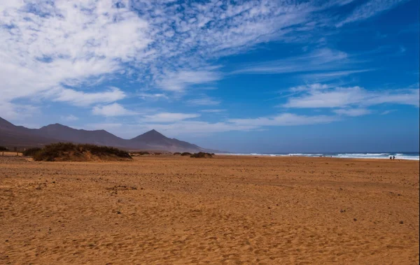 Güzel Kahve Sahili Fuerteventura Kanarya Adaları Spanya Ekim 2019 — Stok fotoğraf