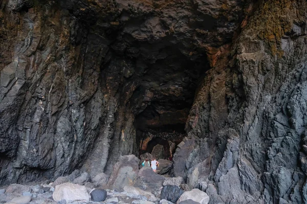 Personas Las Cuevas Ajuy Fuerteventura España Octubre 2019 — Foto de Stock