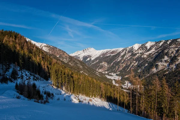 Ski Slope Winter Grosseck Speiereck Resort Mauterndorf Martin Area Austria — Fotografia de Stock