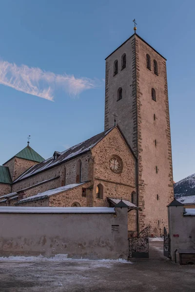 Iglesia Colegiata San Candido Enero 2020 — Foto de Stock