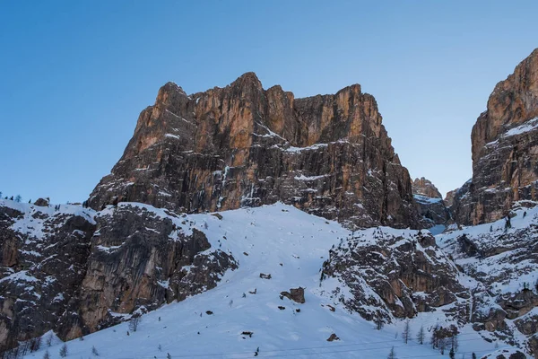 Selva Val Gardena Italy January 2020 Big Mountain Ski Resort — Stock Photo, Image