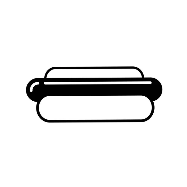 Icône de contour hot dog — Image vectorielle