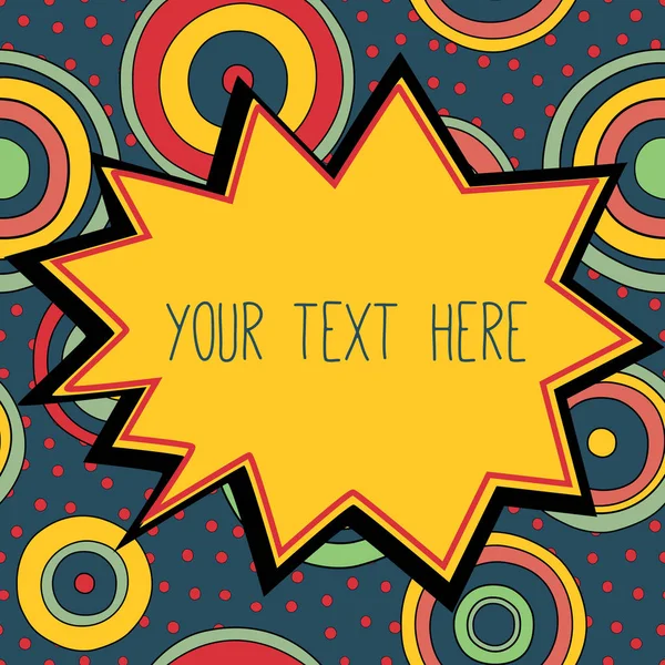 Çerçeve metin, psychedelic için bir yer ile styling