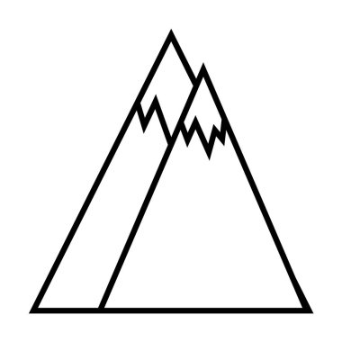  dağlar anahat simgesini