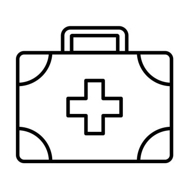 tıbbi yardım anahat simgesini