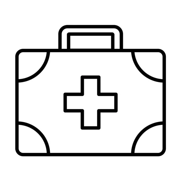 Medical assistance outline icon — Stock Vector
