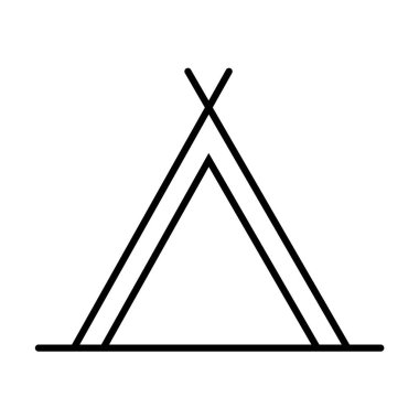  çadır anahat simgesini