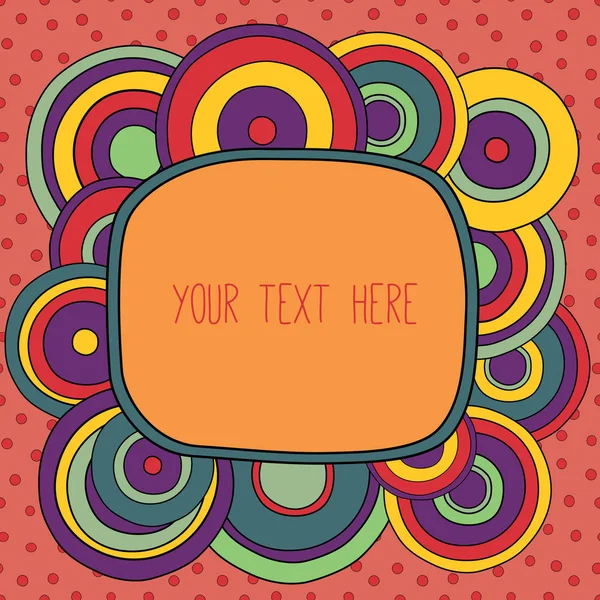 Frame with a place for your text. — Stock Vector