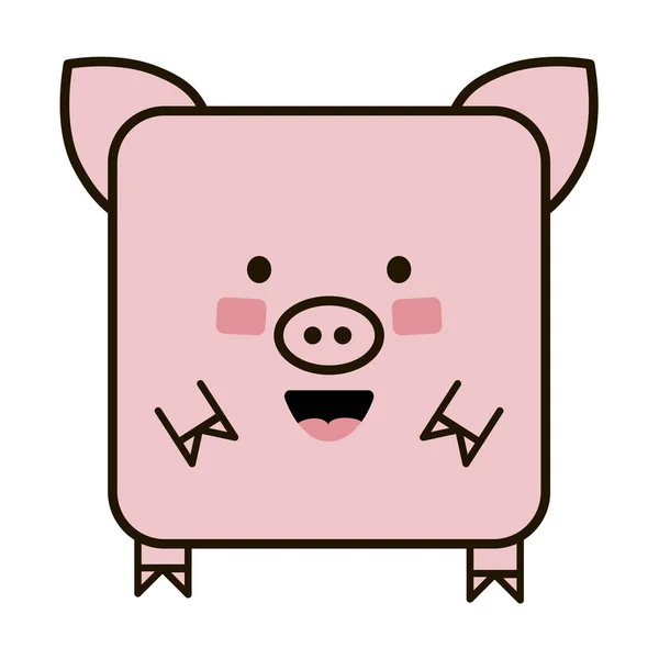 Schwein-Emoji-Symbol — Stockvektor