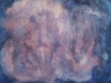 Soyut ıslak suluboya kırmızı mor ve mavi galaksi dokusu arkaplan: suluboya arkaplan resmi kağıda çizilmiş. İç tasarım, Uygulama, Kartpostallar, Paketleme, Ögeler ve Malzemeler İçin Fikir 