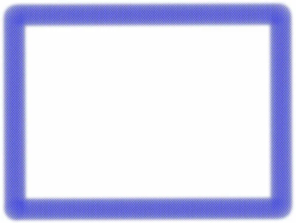 Resumen Marco Frontera Color Metálico Azul Oscuro Aislado Sobre Fondo — Foto de Stock
