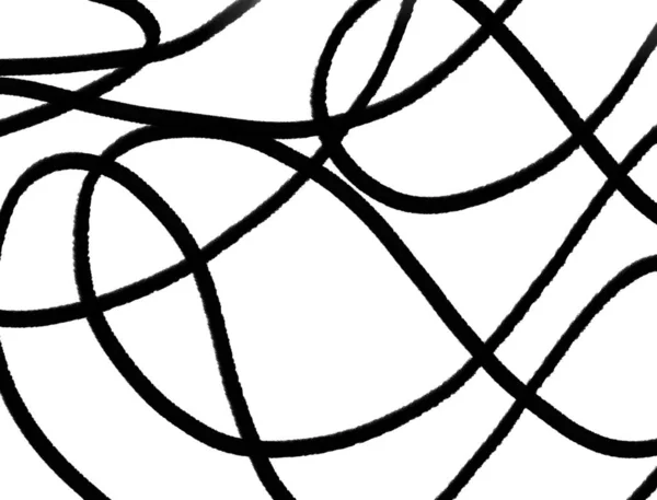 Bentuk Geometri Abstrak Messily Outline Design Coloring Illustration — Stok Foto