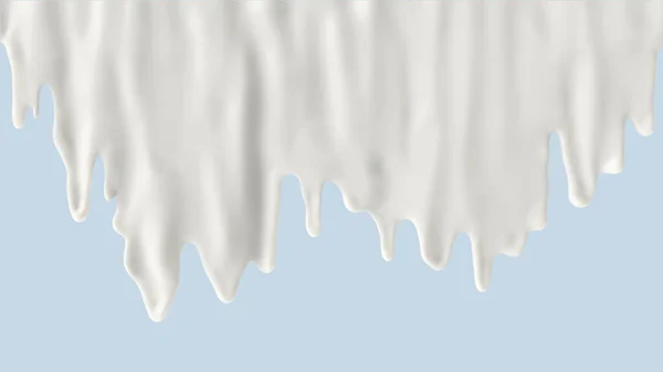Éclaboussure de lait ou de yaourt, rendu 3d, illustration 3d . — Photo