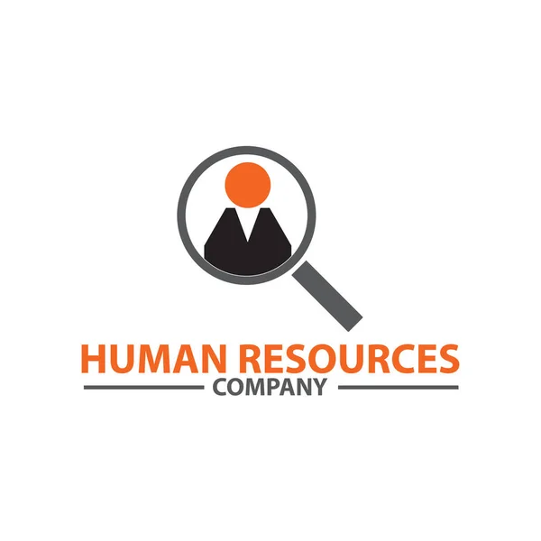 Recursos Humanos Buscar Logo Empresa — Archivo Imágenes Vectoriales