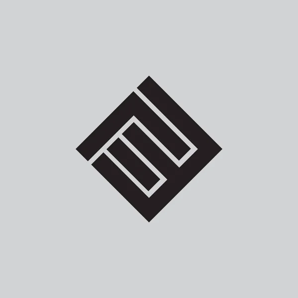 Έννοια λογότυπου κύβου γραμμάτων Fml — Διανυσματικό Αρχείο