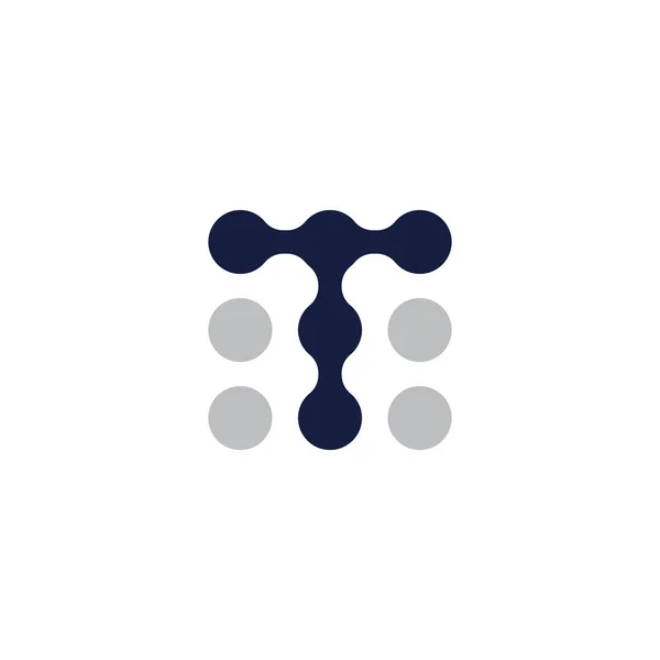 Futuristiska Bokstaven Teknik Logo Eps — Stock vektor