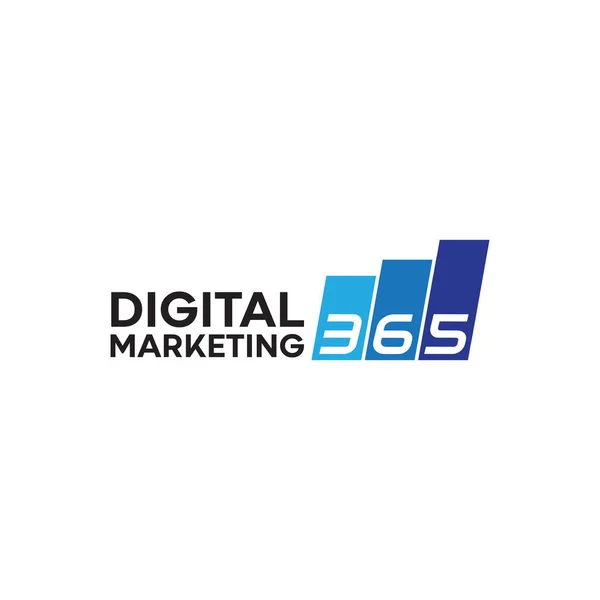 Kar çubuklu 365 dijital pazarlama logosu