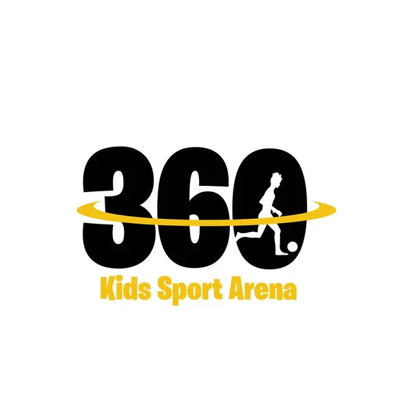 360 Dětí Sportovní Aréna Logo — Stockový vektor