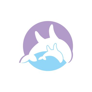 çember balina aile logosu çizimi