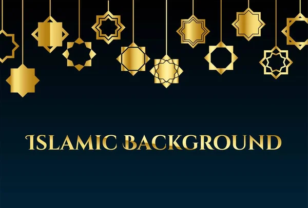 Luxe Decoratieve Islamitische Achtergrond Patroon Voor Ramadan Kareem Eid Mubarak — Stockvector