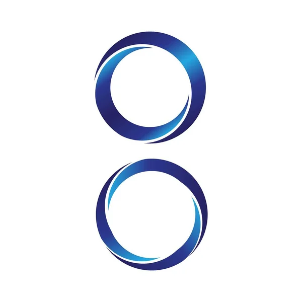 Dekorativ Cirkel Logotyp Element Med Lutning Färg — Stock vektor