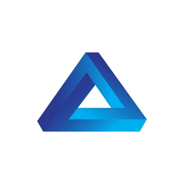 Синя Призма Шаблон Значка Логотипу — стоковий вектор