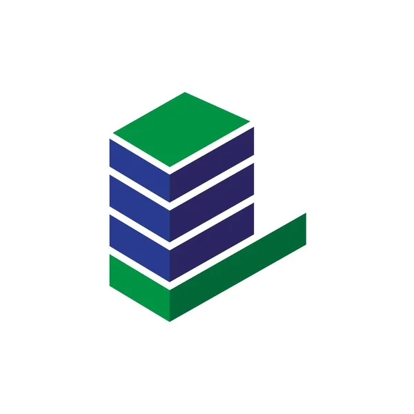 Verificar Modelo Ícone Logotipo Solução Construção — Vetor de Stock